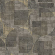 Geo Canvas Brown geometric textured wallpaper sample