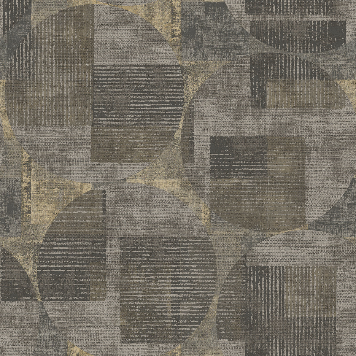 Geo Canvas Brown geometric textured wallpaper sample