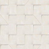 Prism Grid White textured geometric wallpaper roll and pattern