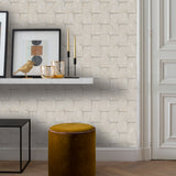 Prism Grid White by Veer Decor Abstract Textured Wallpaper – 8252-AG1