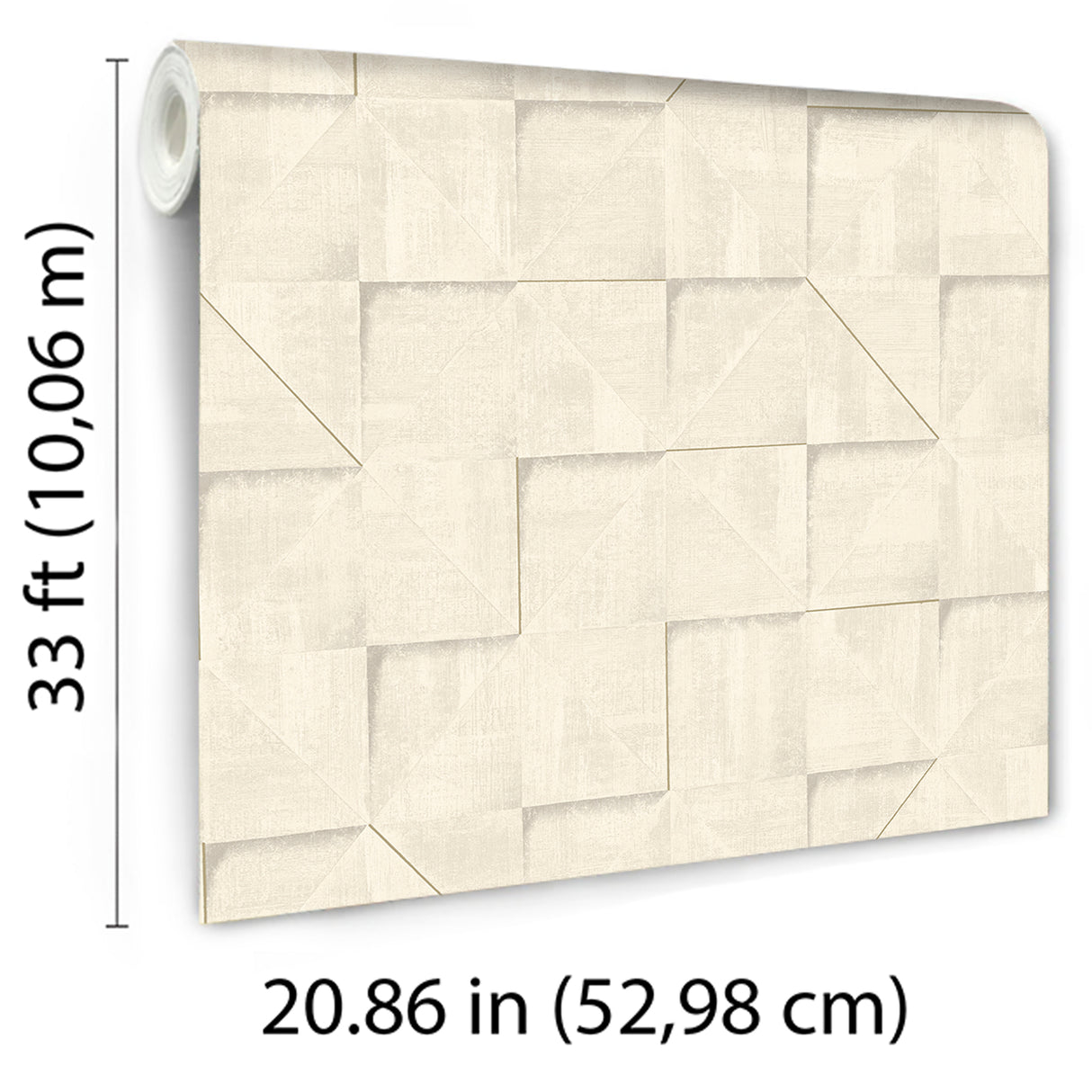 Prism Grid Beige by Veer Decor Abstract Geometric Wallpaper – Veer Decor 8252-AG2