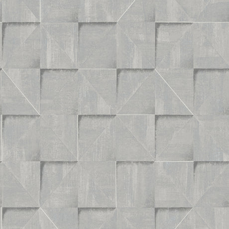 Prism Grid Blue geometric textured wallpaper roll by Veer Decor 8252-AG3