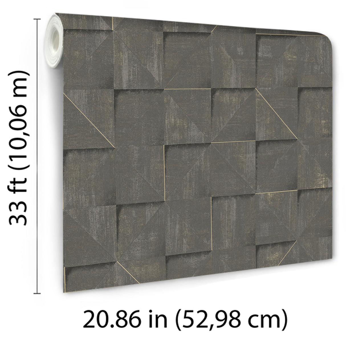 Prism Grid Brown by Veer Decor Abstract Geometric Wallpaper – Veer Decor 8252-AG4