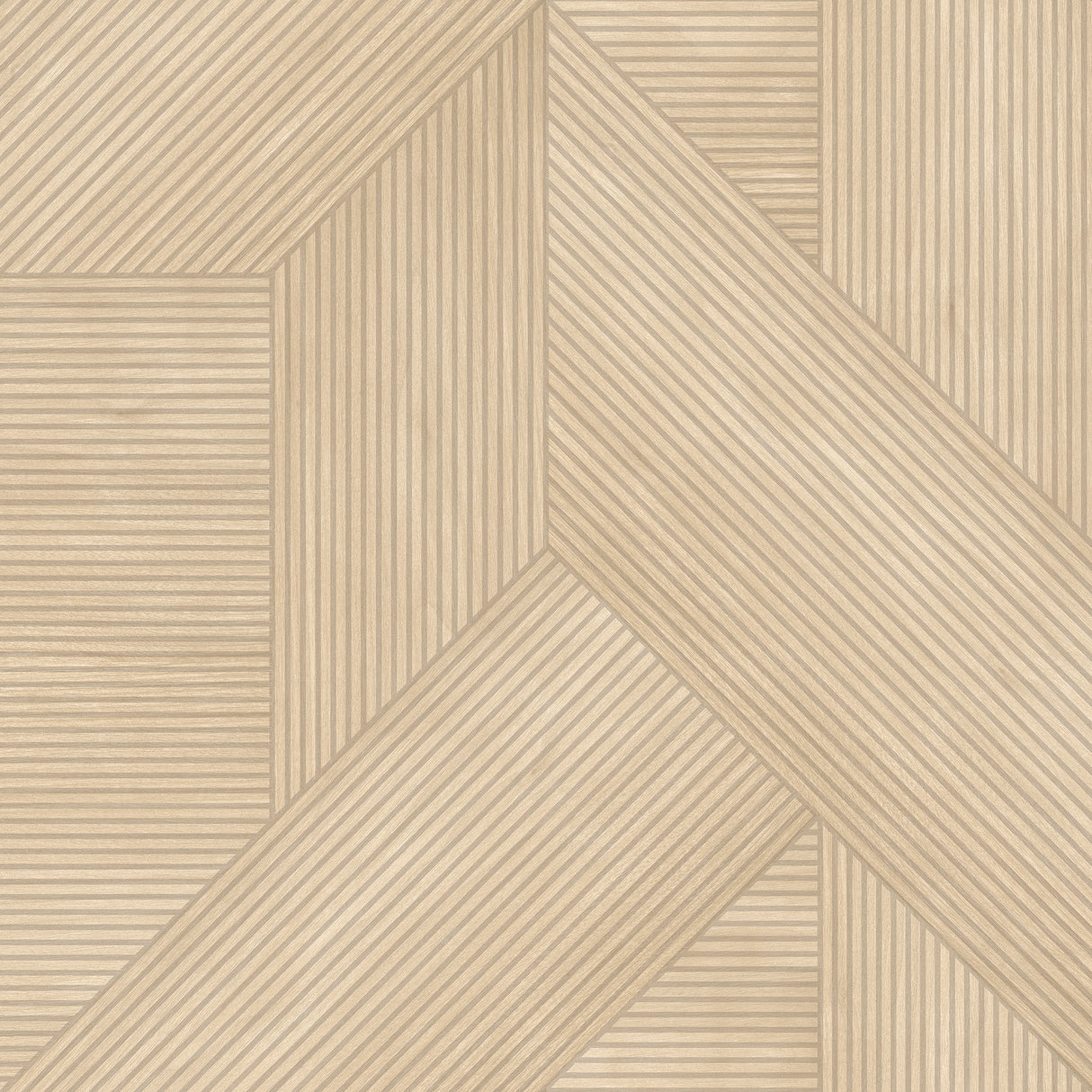 Beige sculpted chevron wood panel geometric textured wallpaper roll and pattern
