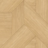 Sculpted Chevron Wood Panels Tan geometric faux wood textured wallpaper roll
