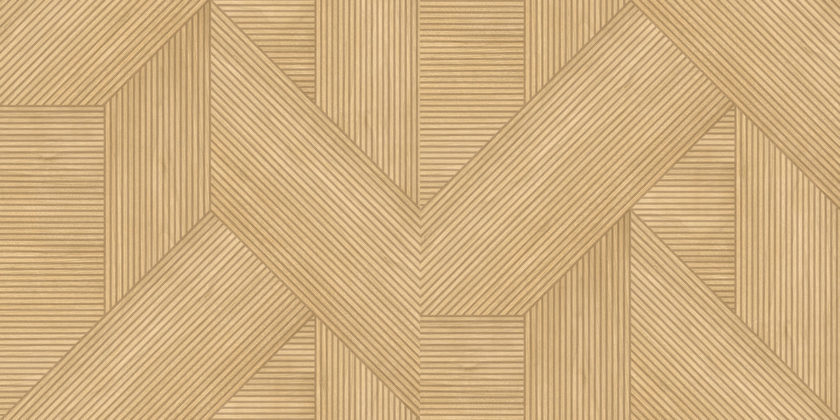 Sculpted Chevron Wood Panels Tan by Veer Decor Abstract Textured Wallpaper – Veer Decor 8252-AH2