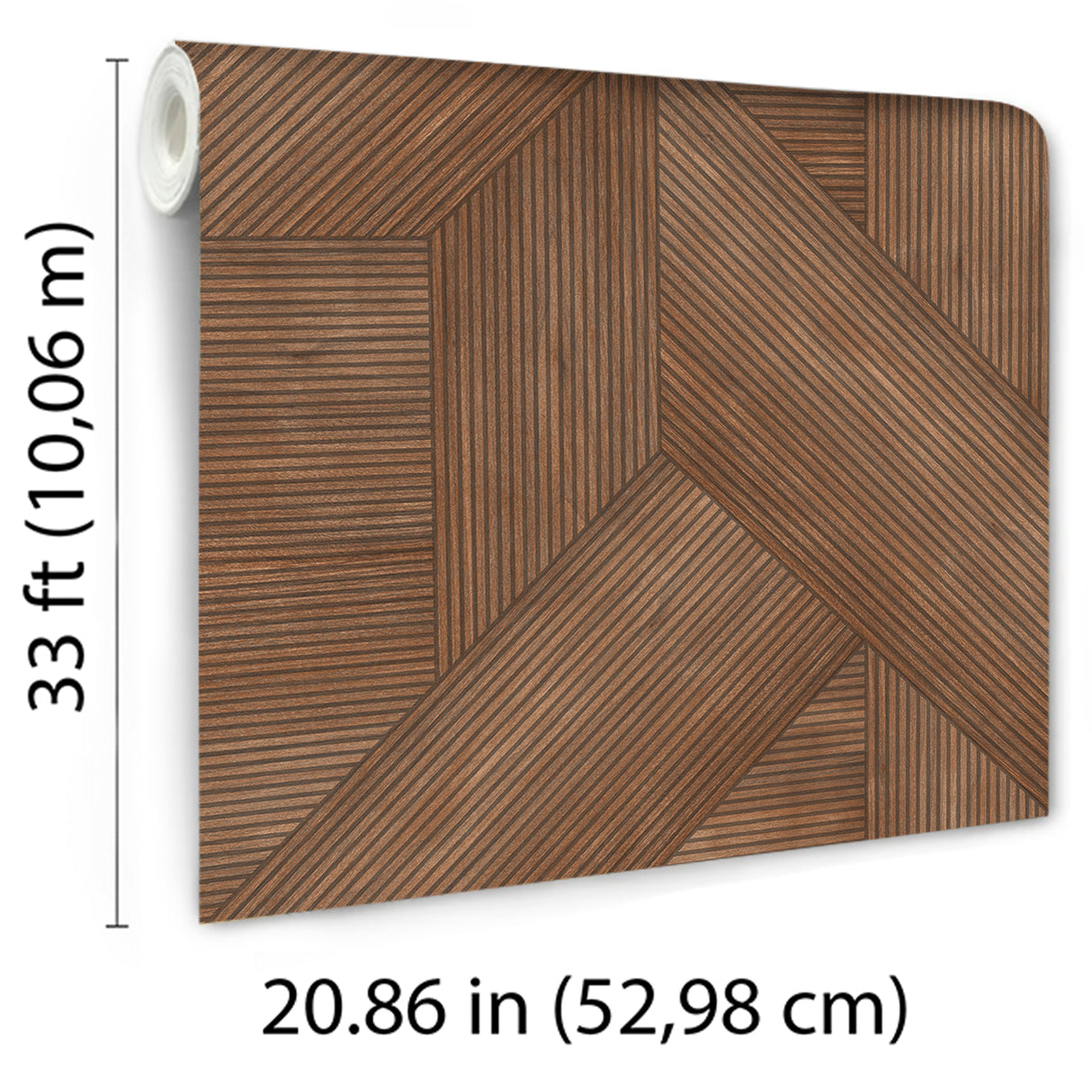 Sculpted Chevron Wood Panels Red by  Wallpaper – Veer Decor 8252-AH3