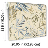 Painted Canopy Blue by Veer Decor Nature Wallpaper – Veer Decor 8252-AI3