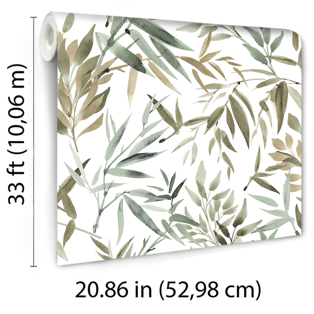 Painted Canopy Green by Veer Decor Nature Wallpaper – Veer Decor 8252-AI4