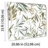 Painted Canopy Green by Veer Decor Nature Wallpaper – Veer Decor 8252-AI4
