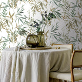 Painted Canopy Green by Veer Decor Nature Wallpaper – Veer Decor 8252-AI4