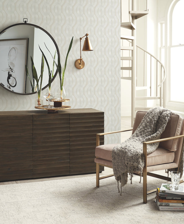 Nexus Beige Metallic Wallpaper