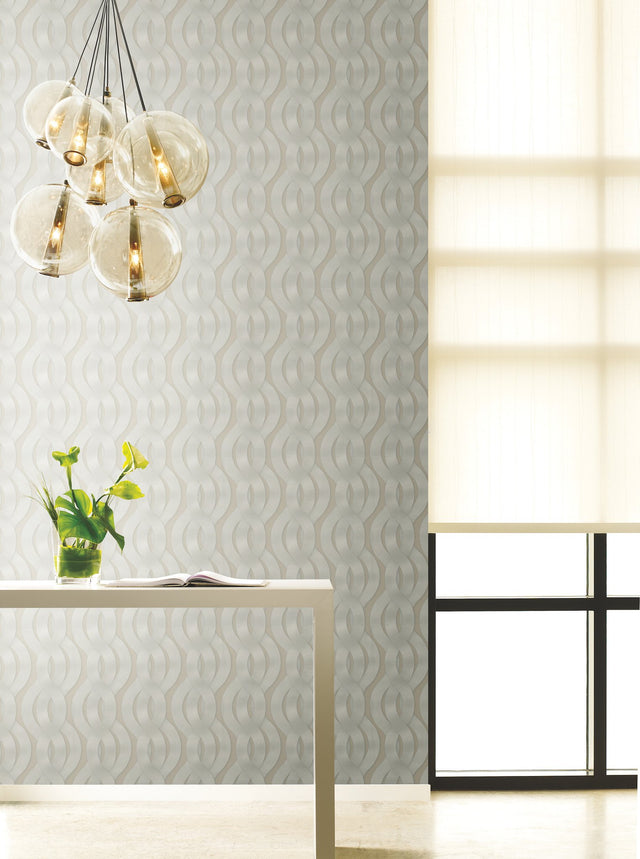 Nexus Beige Metallic Wallpaper