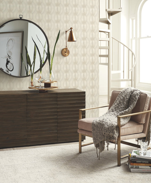 Nexus Beige Metallic Wallpaper
