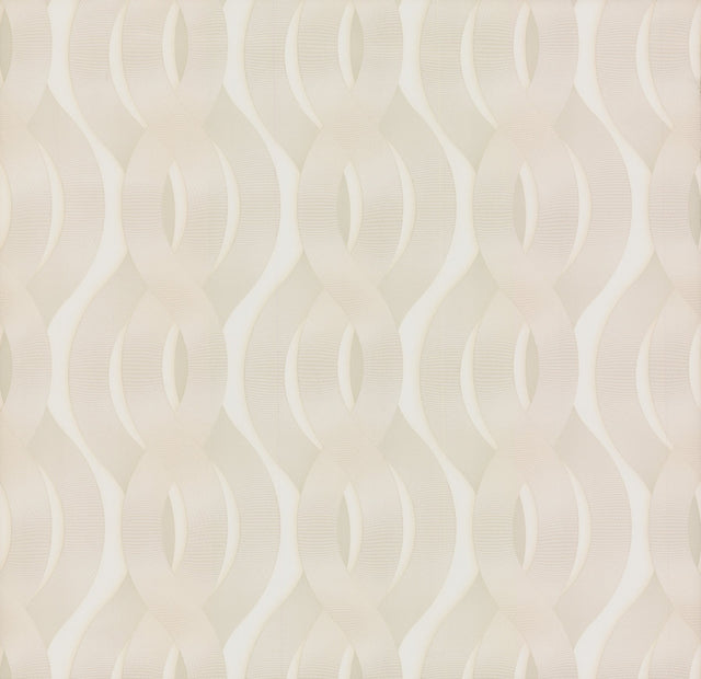 Nexus White & Cream Metallic Wallpaper