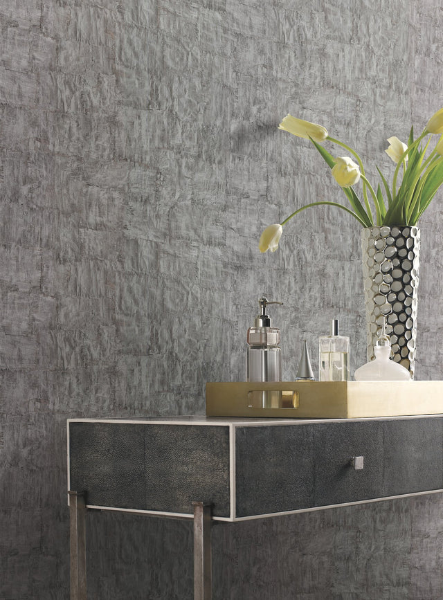 Brushstrokes Grey Wallpaper