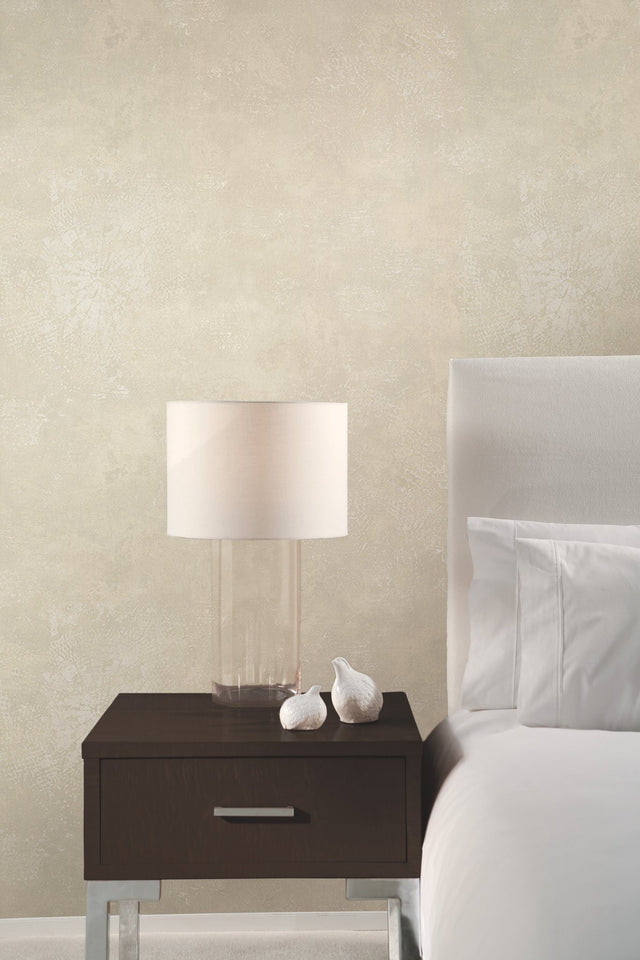 Relic Beige Metallic Wallpaper