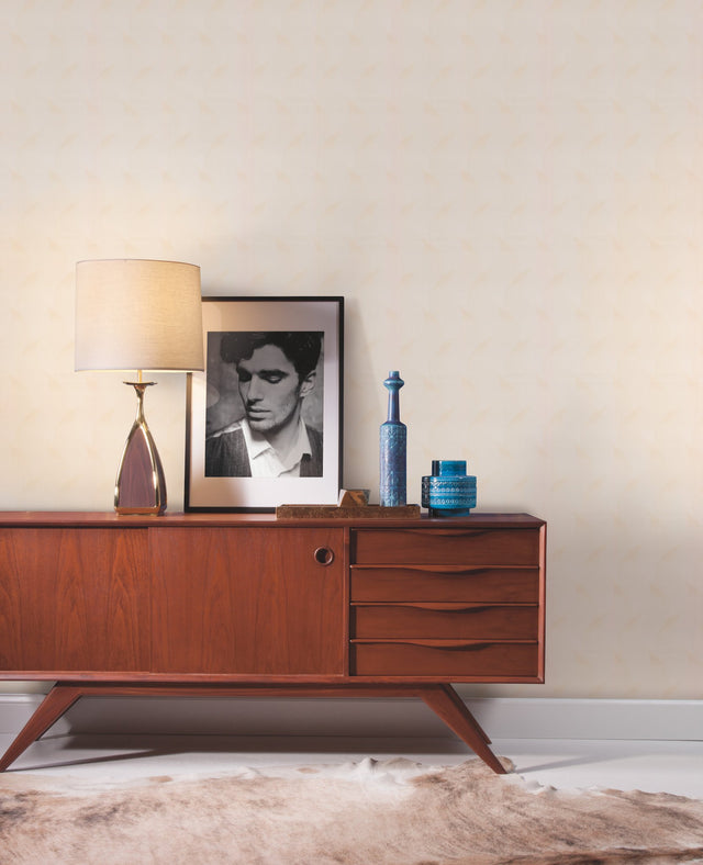 Genie Cream & White Wallpaper