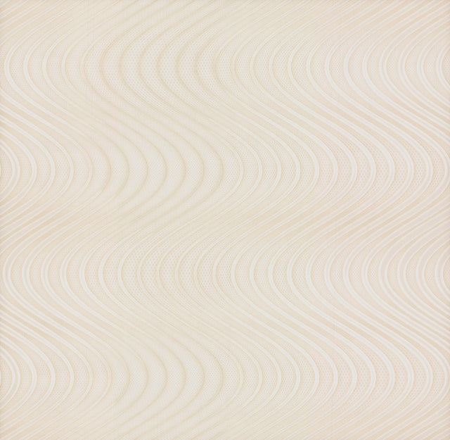 Ocean Swell Cream & White Wallpaper