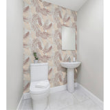 Nell Blush by Arthouse Tropical Wallpaper- Brewster Home Fashions AH297107