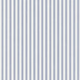 Blue and white pinstripe wallpaper by Boråstapeter for Schumacher, styled in a Scandinavian interior setting.