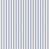 Blue and white pinstripe wallpaper by Boråstapeter for Schumacher, styled in a Scandinavian interior setting.