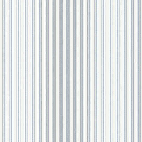 ASP STRIPE wallpaper in sky blue by Boråstapeter for Schumacher, vertical pinstripe pattern