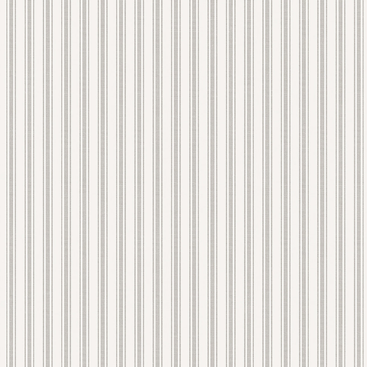 Asp Stripe wallpaper in Stone by Boråstapeter for Schumacher, featuring a sophisticated pinstripe pattern in neutral tones.