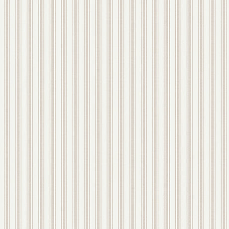Asp Stripe Sand by Boråstapeter - a sophisticated pinstripe non-woven wallpaper in neutral sand tones.