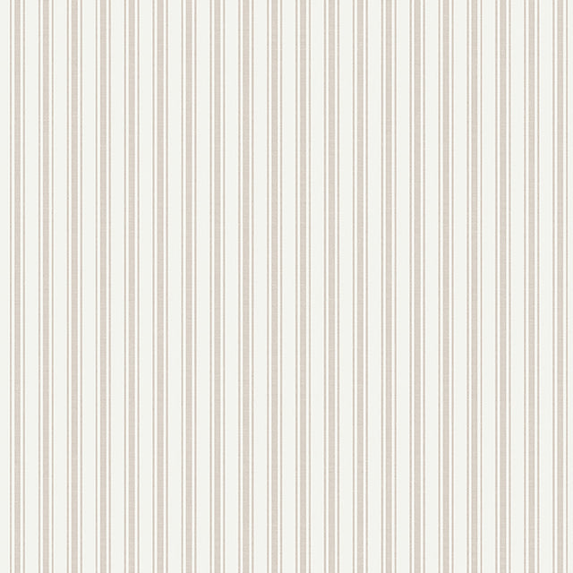 Asp Stripe Sand by Boråstapeter - a sophisticated pinstripe non-woven wallpaper in neutral sand tones.