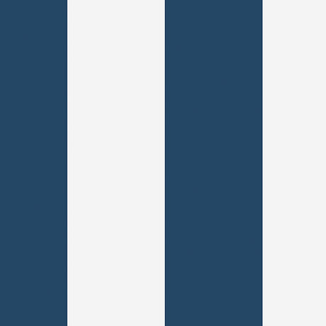 Orust Stripe navy cabana stripe wallpaper by Boråstapeter for Schumacher, classic blue and white wide stripe pattern roll.