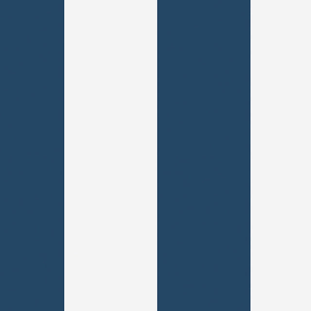 Orust Stripe navy cabana stripe wallpaper by Boråstapeter for Schumacher, classic blue and white wide stripe pattern roll.