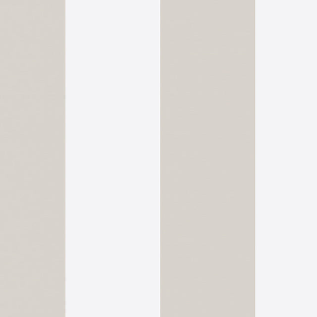 Orust Stripe wallpaper in stone by Boråstapeter, classic cabana stripe design in neutral tones