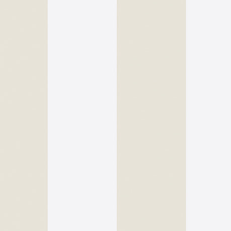 Orust Stripe sand cabana stripe wallpaper by Boråstapeter for Schumacher, shown in a neutral sand and white colorway, classic vertical stripes.