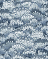 A-Street Prints Octavia Blue Marbled Ink Wallpaper – detail and room scenes