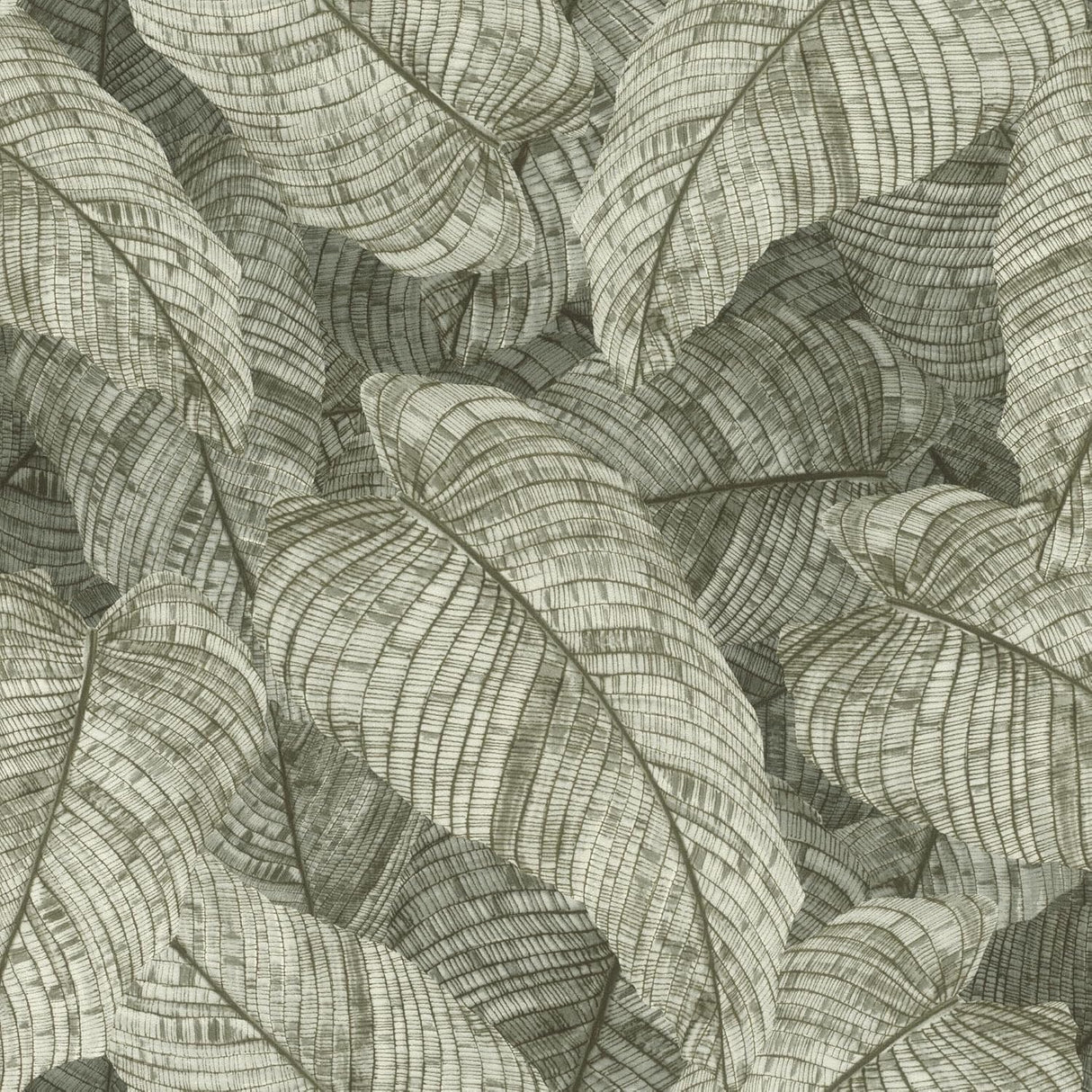 Rasch Galner Moss Leaves Wallpaper RH720549 roll and pattern in moss green
