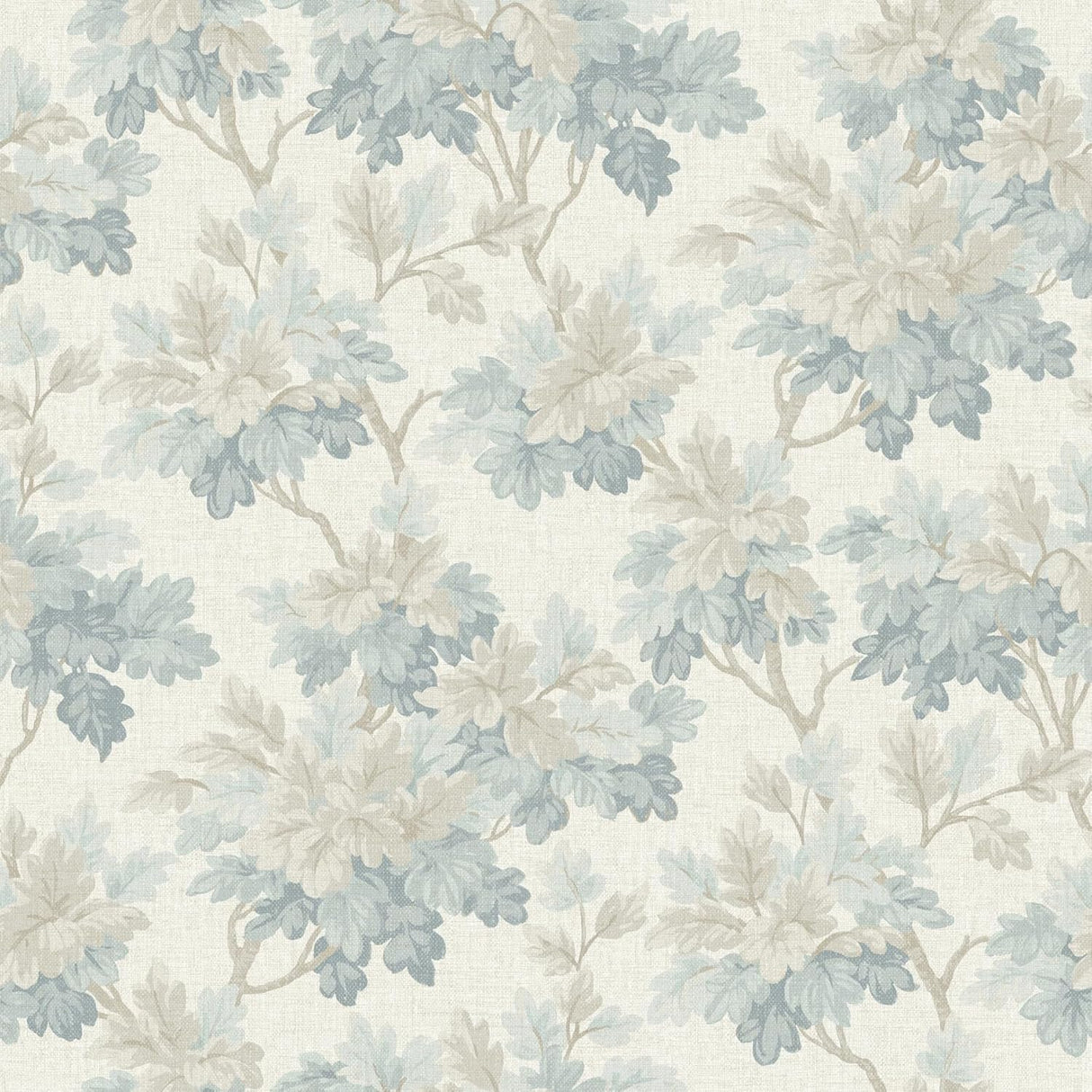 A-Street Prints Erin Gates Oakcliff Blue Leaf Trail Wallpaper roll, AST6354