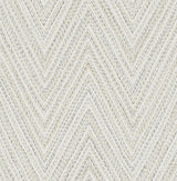 Lainey Neutral Stitched Chevron Wallpaper by A-Street Prints