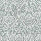 Berkshire Denim Damask Wallpaper by A-Street Prints, pattern detail 4147-27380