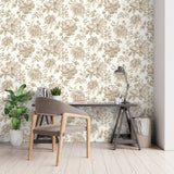 Gabriela Neutral by Fine Decor Floral Wallpaper – Brewster Home Fashions FD43611