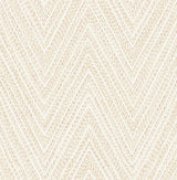 Lainey Apricot Stitched Chevron Wallpaper by A-Street Prints