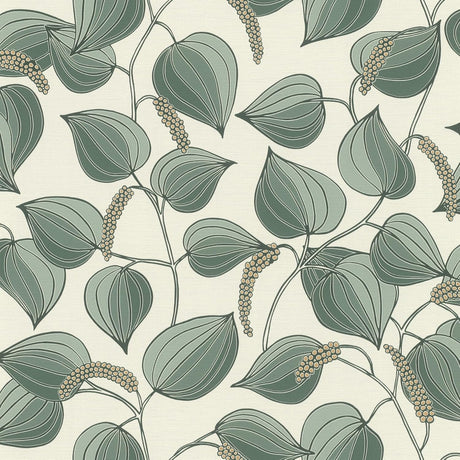 Rasch Alaia Green Leafy Vine Wallpaper Roll – RH580518