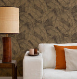 Galner Copper by Rasch Leaves Wallpaper – Brewster Home Fashions RH720570
