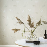 Queen Anne Stone by Boråstapeter Delicate Wildflower Wallpaper – Schumacher 9301