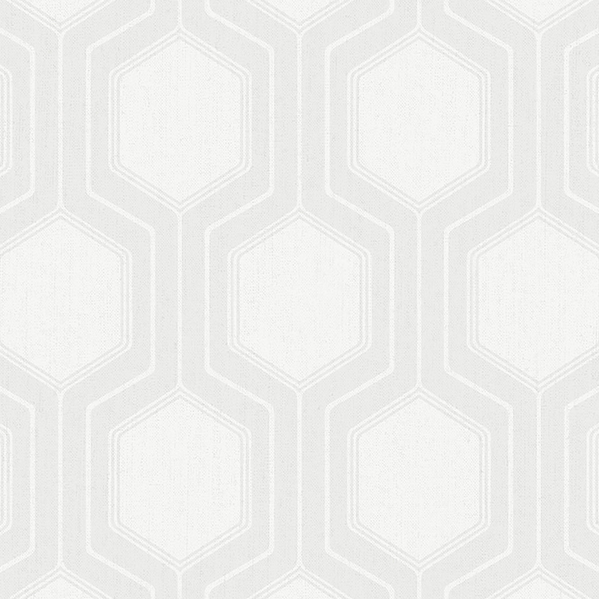Graphic Hexagon wallpaper in Bone by Boråstapeter for Schumacher, featuring a subtle modern hexagon geometric pattern in a neutral colorway.