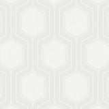 Graphic Hexagon wallpaper in Bone by Boråstapeter for Schumacher, featuring a subtle modern hexagon geometric pattern in a neutral colorway.