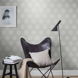 Graphic Hexagon Grey by Boråstapeter Modern Geometric Wallpaper – Schumacher 9306