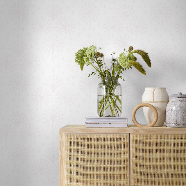 Dandelion Pearl by Boråstapeter Scandinavian Wallpaper – Schumacher 9315