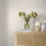 Firenze Pearl Damask Wallpaper by Boråstapeter – Schumacher 9324
