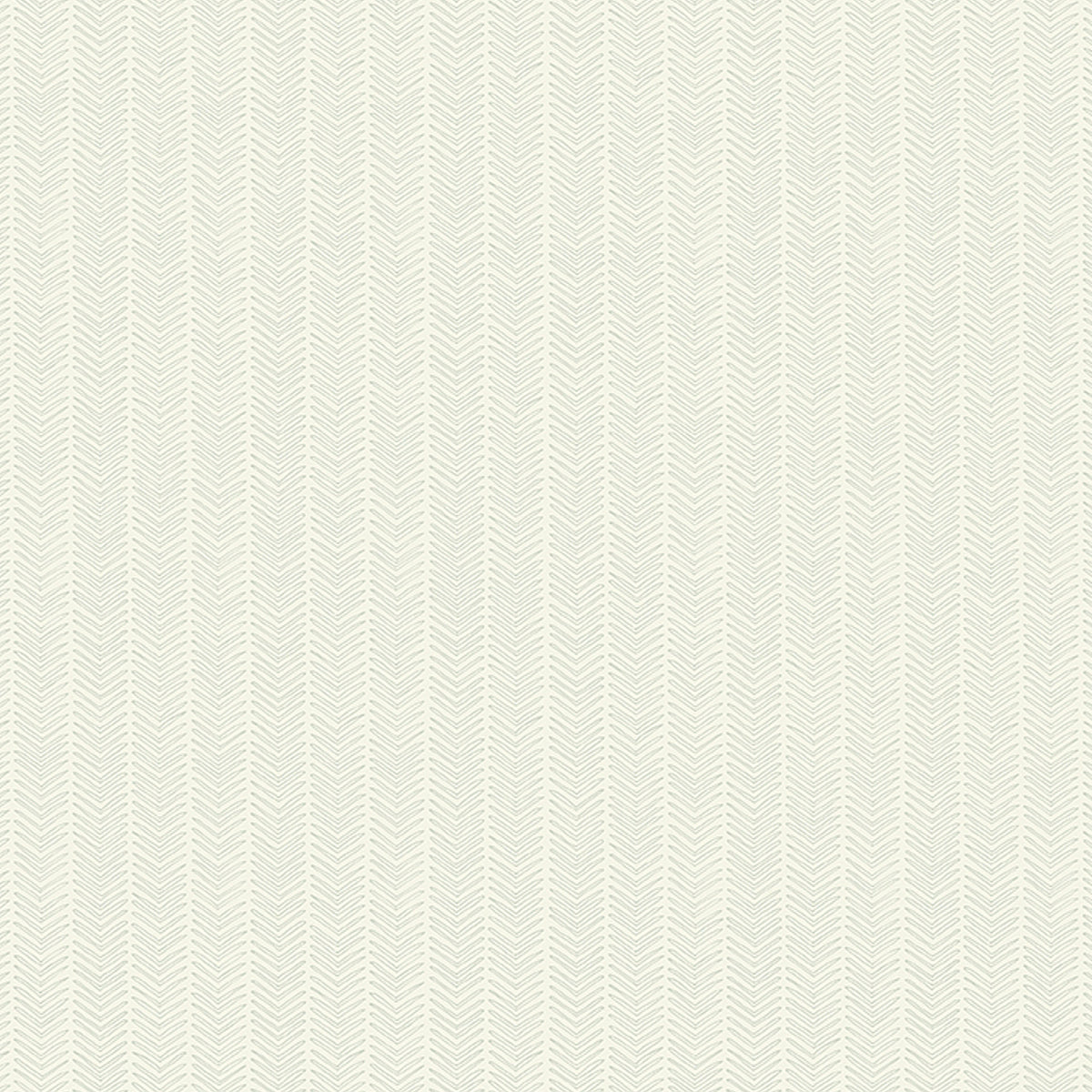 Chevron Sketch Leaf wallpaper by Boråstapeter for Schumacher, subtle chevron pattern in light green tones, roll and detail view.